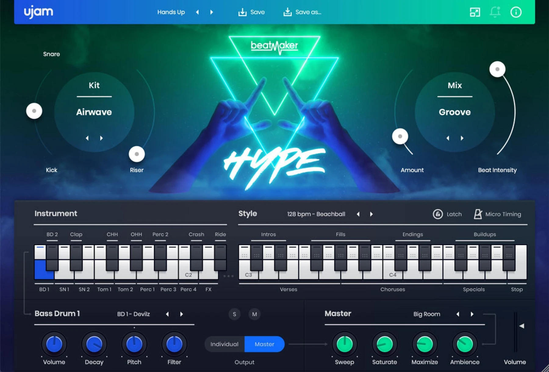UJAM Beatmaker Hype EDM 虚拟鼓机