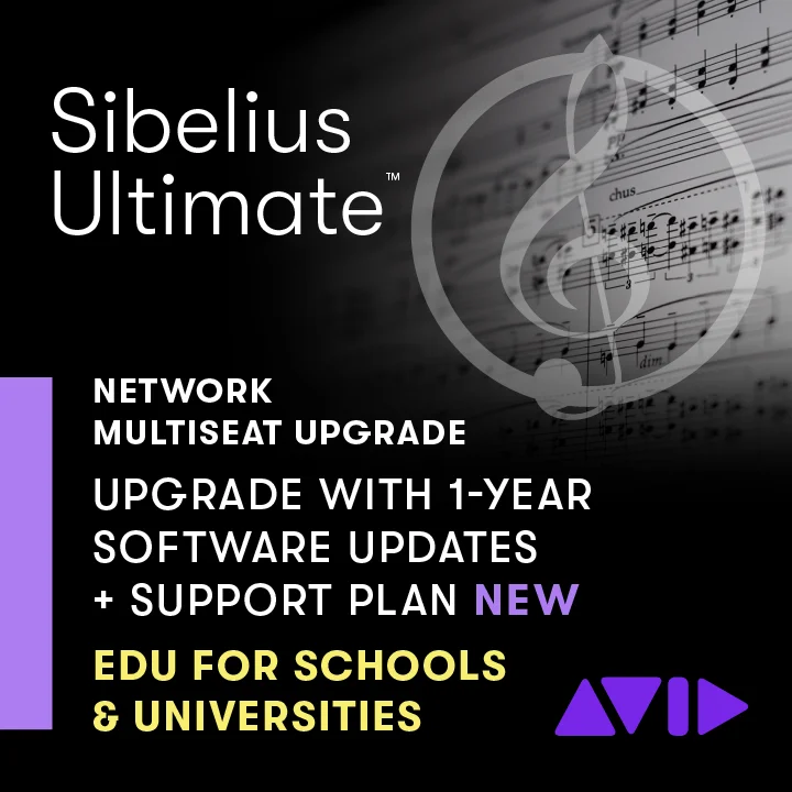Avid Sibelius | Ultimate 多用户站点许可证升级（每席位）网络安装版