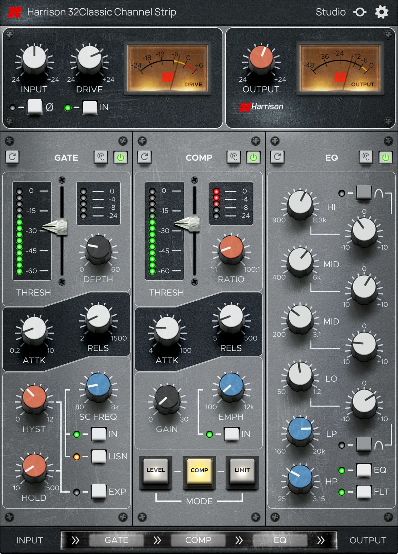 Harrison Audio 32Classic 通道条插件