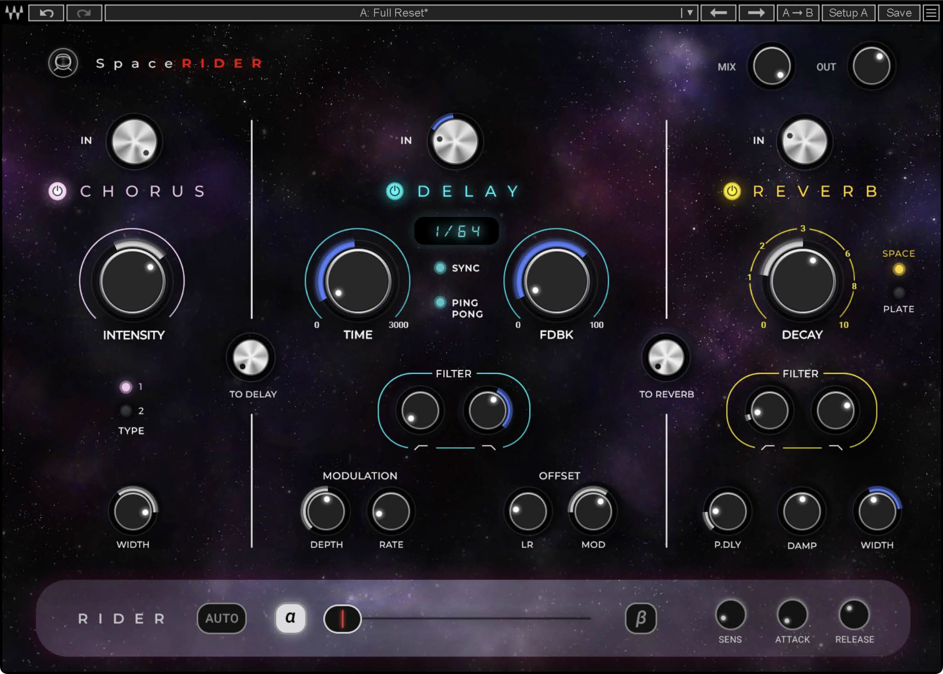Waves Space Rider 多效果插件