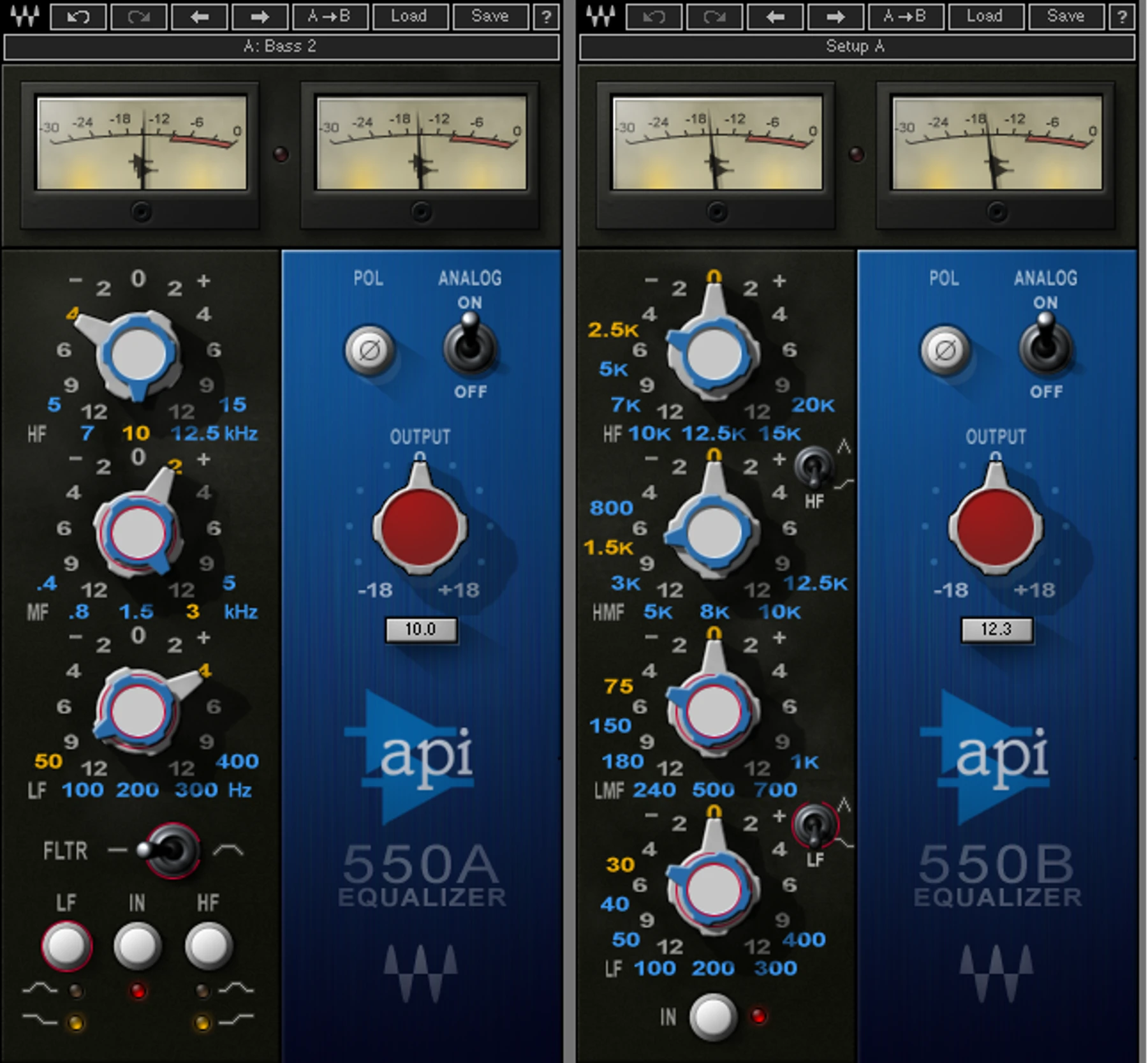 Waves API 550 A + API 550 B 均衡器插件套装