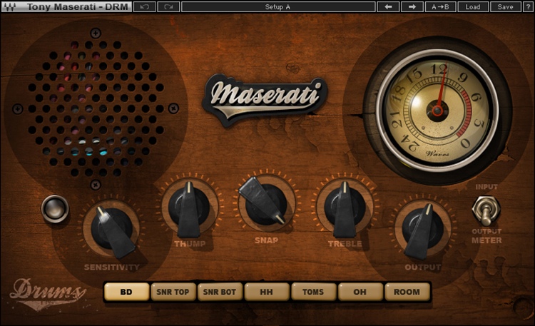 Waves Maserati DRM 鼓组增强插件