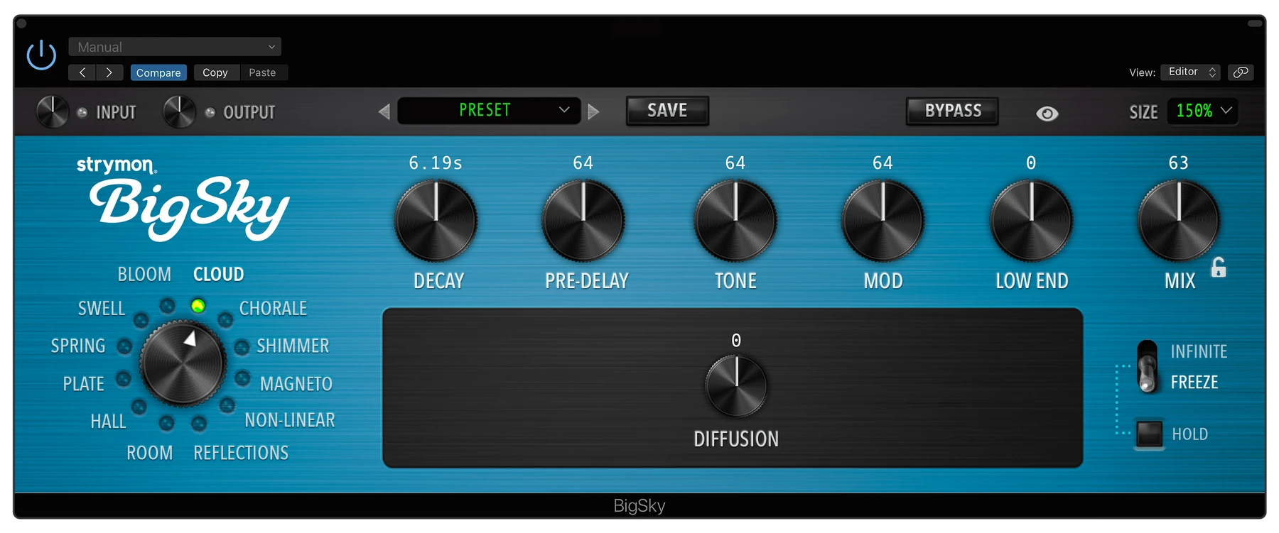 Strymon BigSky 混响插件