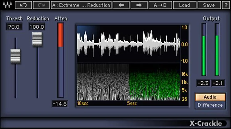 Waves X-Crackle 爆裂声与表面噪声消除插件