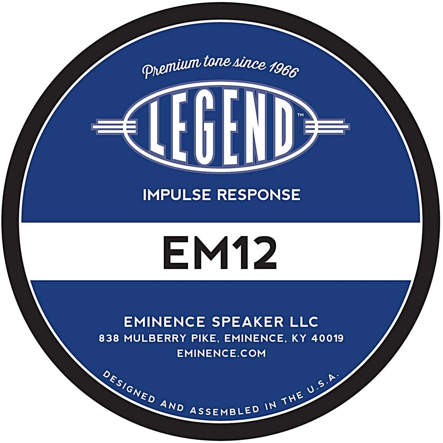 Eminence Legend EM-12 音箱脉冲响应