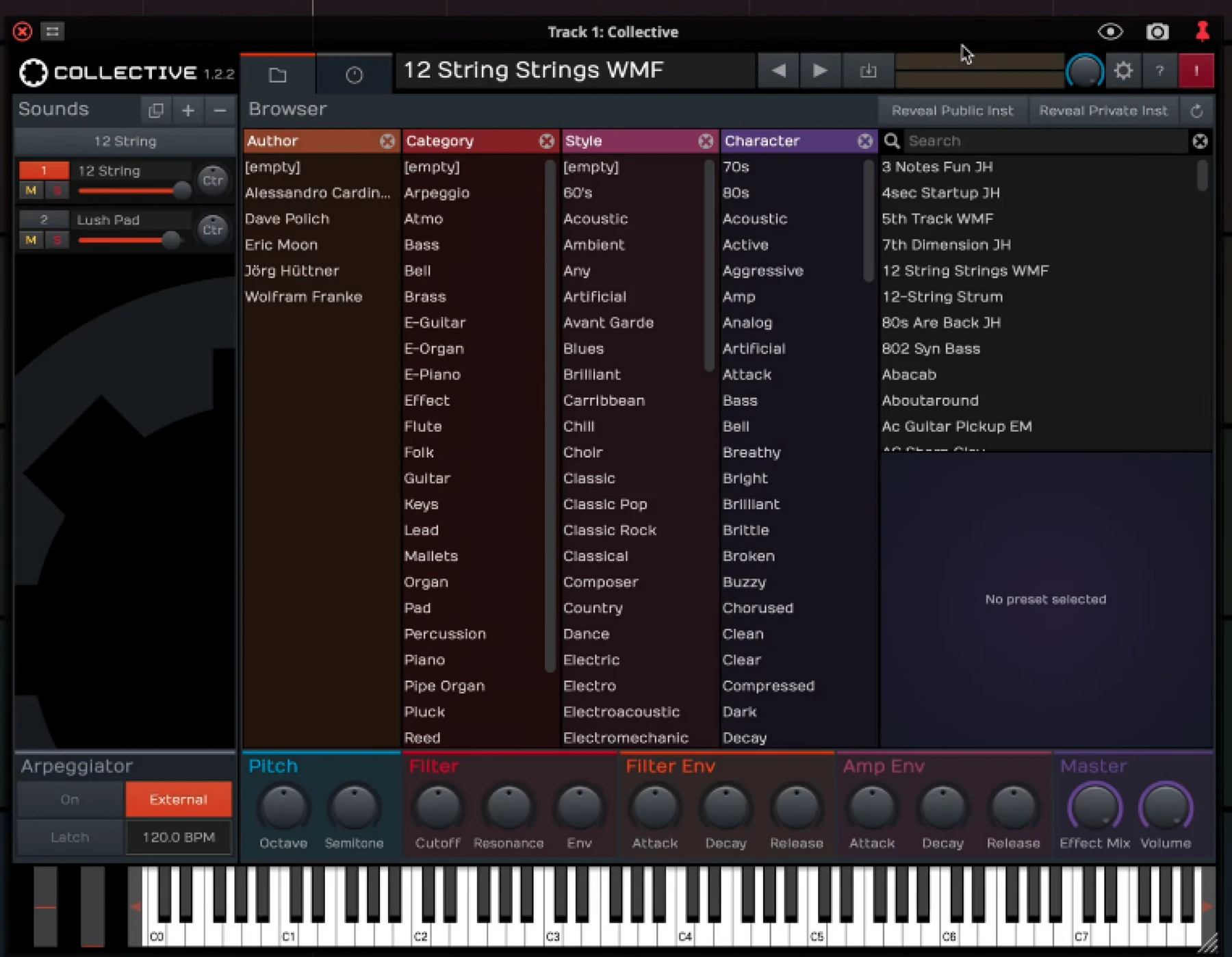 Tracktion Collective 软件合成器