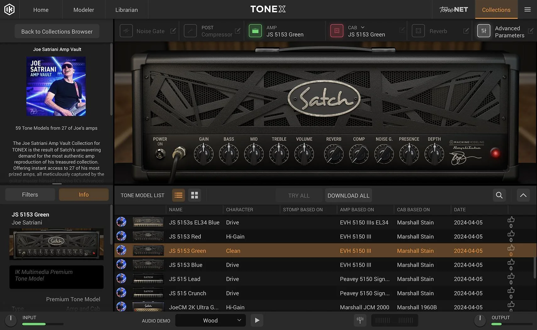 IK Multimedia TONEX Joe Satriani 音箱宝典扩展包