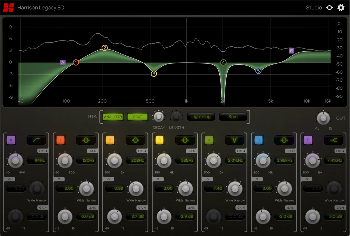 Harrison Audio Legacy EQ 插件