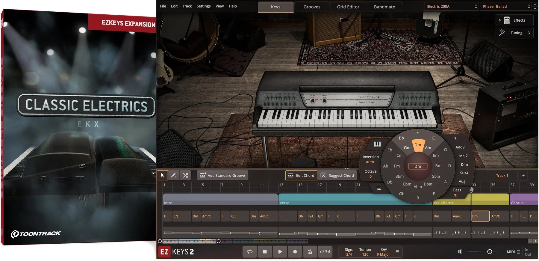 Toontrack Classic Electrics EKX 音色扩展包（适用于 EZkeys）