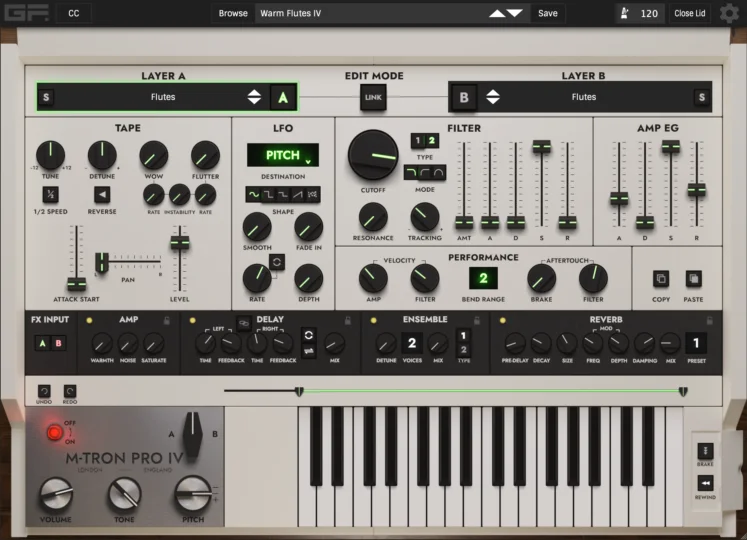 GForce M-Tron Pro IV 虚拟乐器