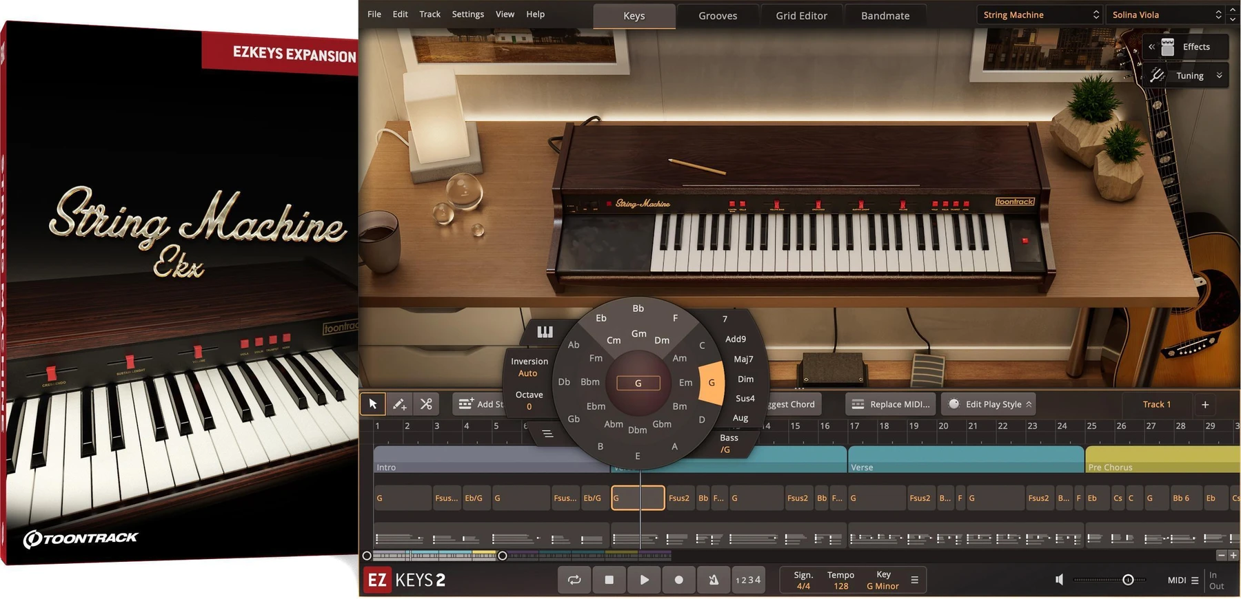Toontrack String Machines EKX 音色扩展包（适用于 EZkeys）