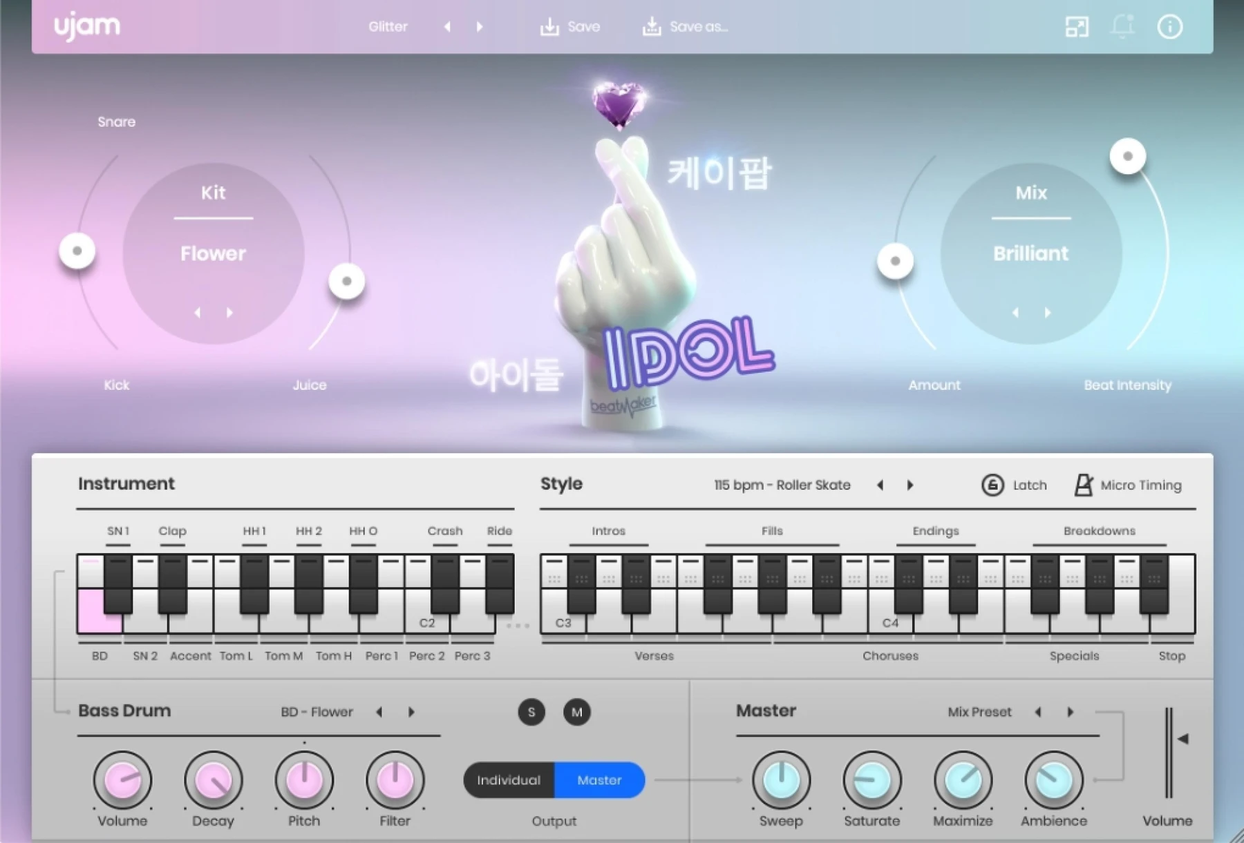 UJAM Beatmaker Idol K-Pop 虚拟鼓机