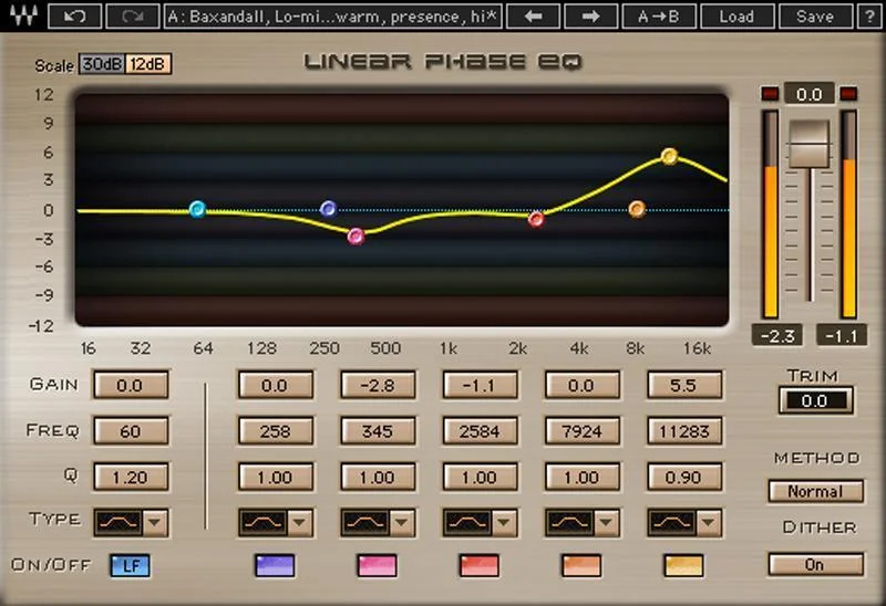 Waves 线性相位均衡器插件