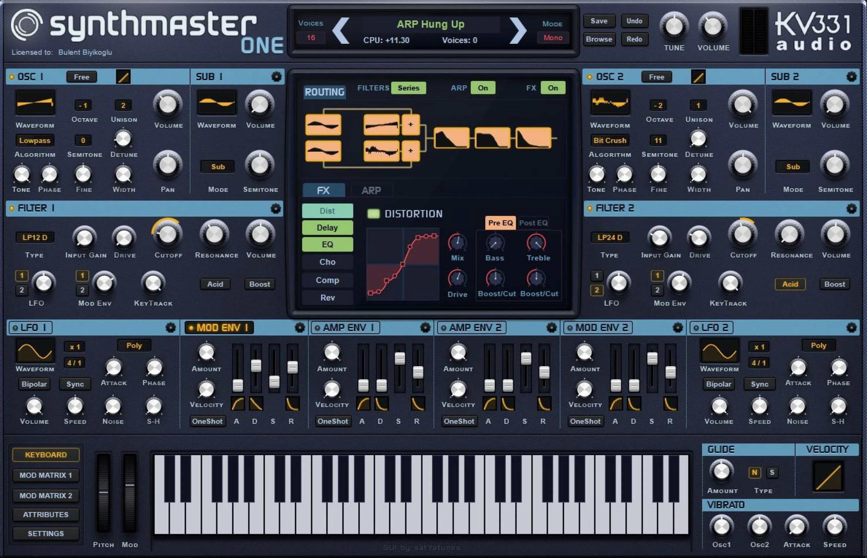 KV331 Audio SynthMaster One 波表合成器软件乐器