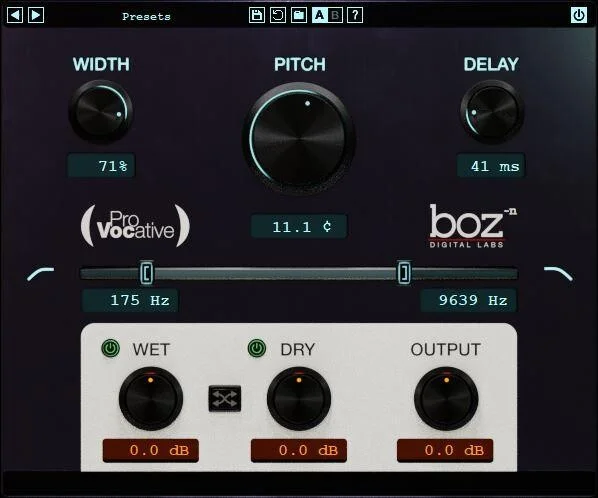 Boz Digital Labs ProVocative Micro 微音高移调插件