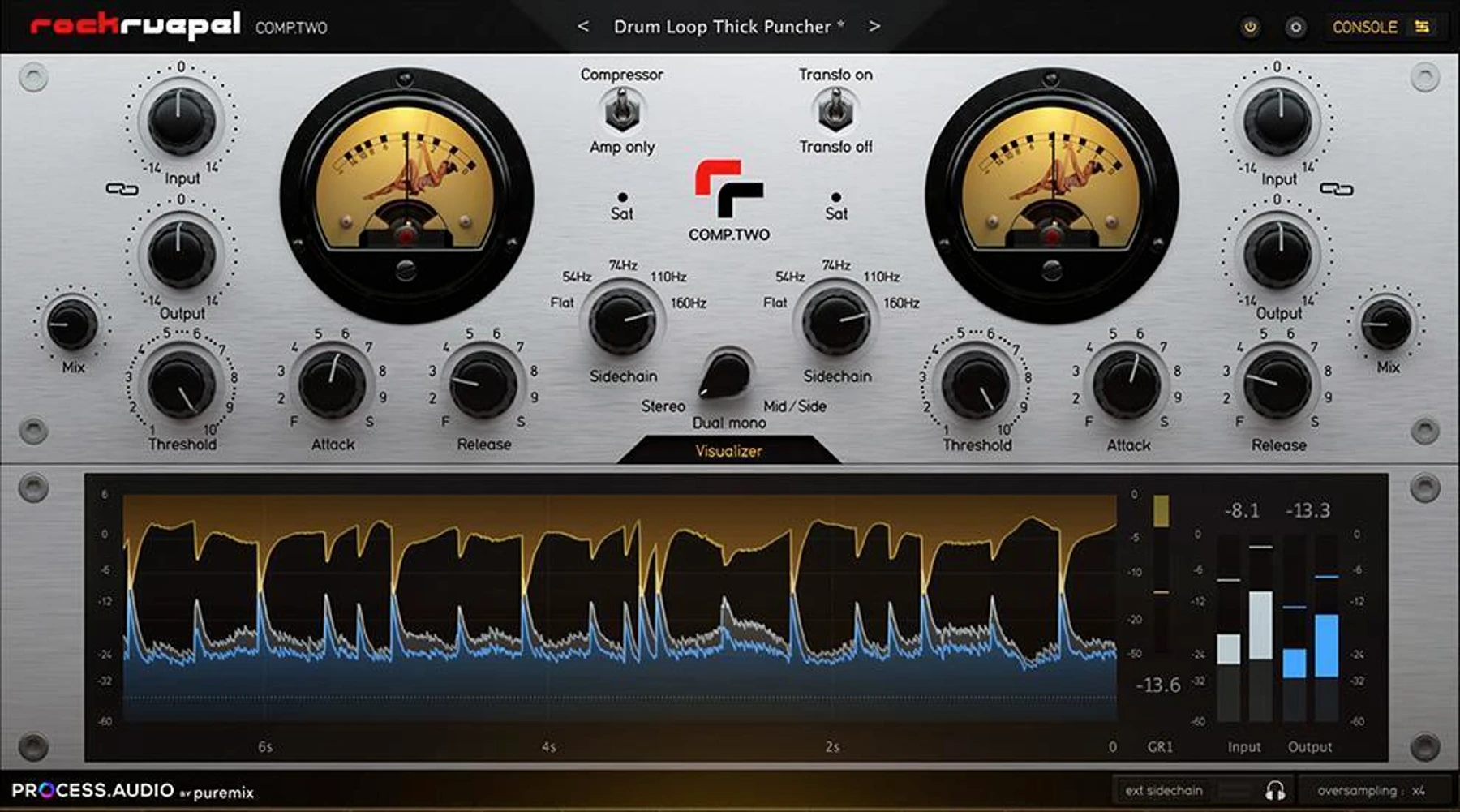 PROCESS.AUDIO Rockruepel Comp.Two 现代电子管压缩器插件