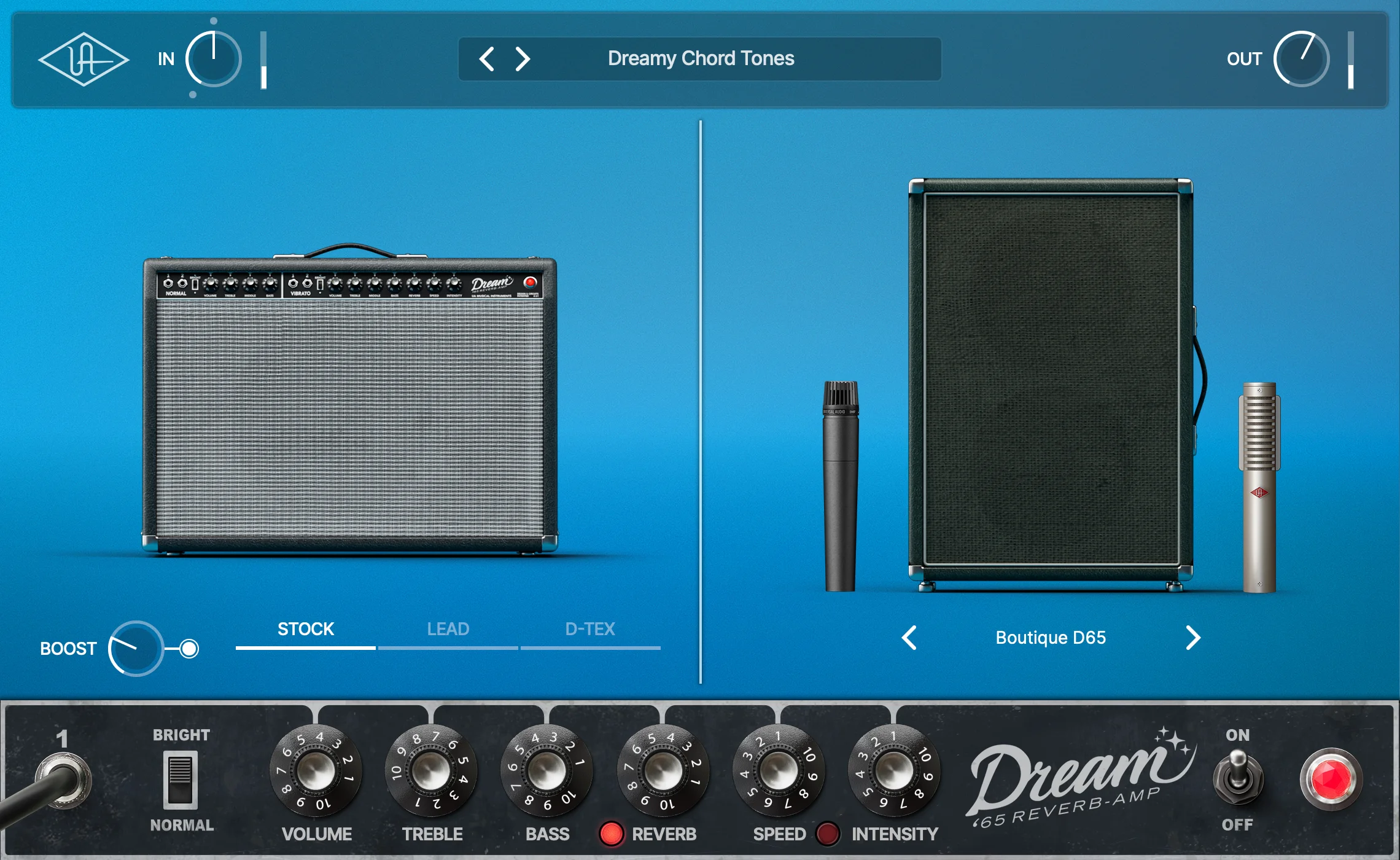Universal Audio UAD Dream '65 混响放大器插件