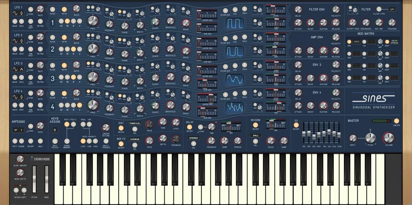 Cherry Audio Sines 软件合成器