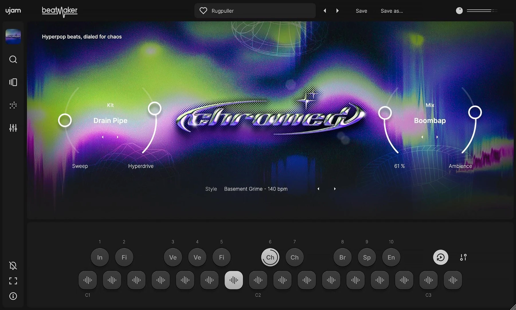UJAM Beatmaker Chromed Hyperpop 虚拟鼓机