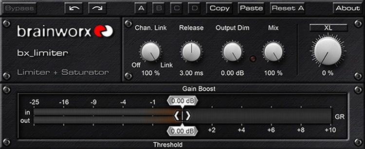 Brainworx bx_limiter 限制器插件