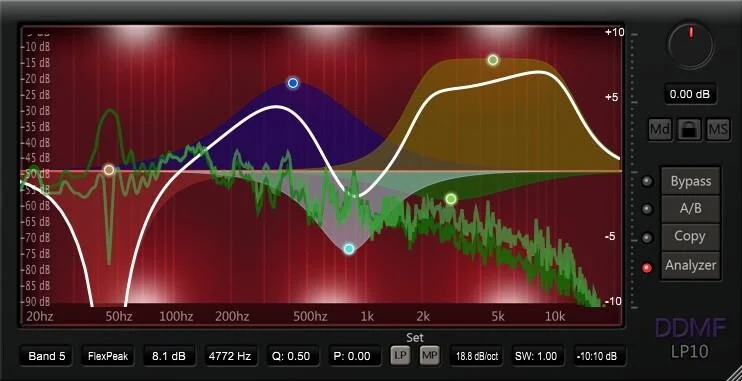 DDMF LP10 灵活相位均衡器插件