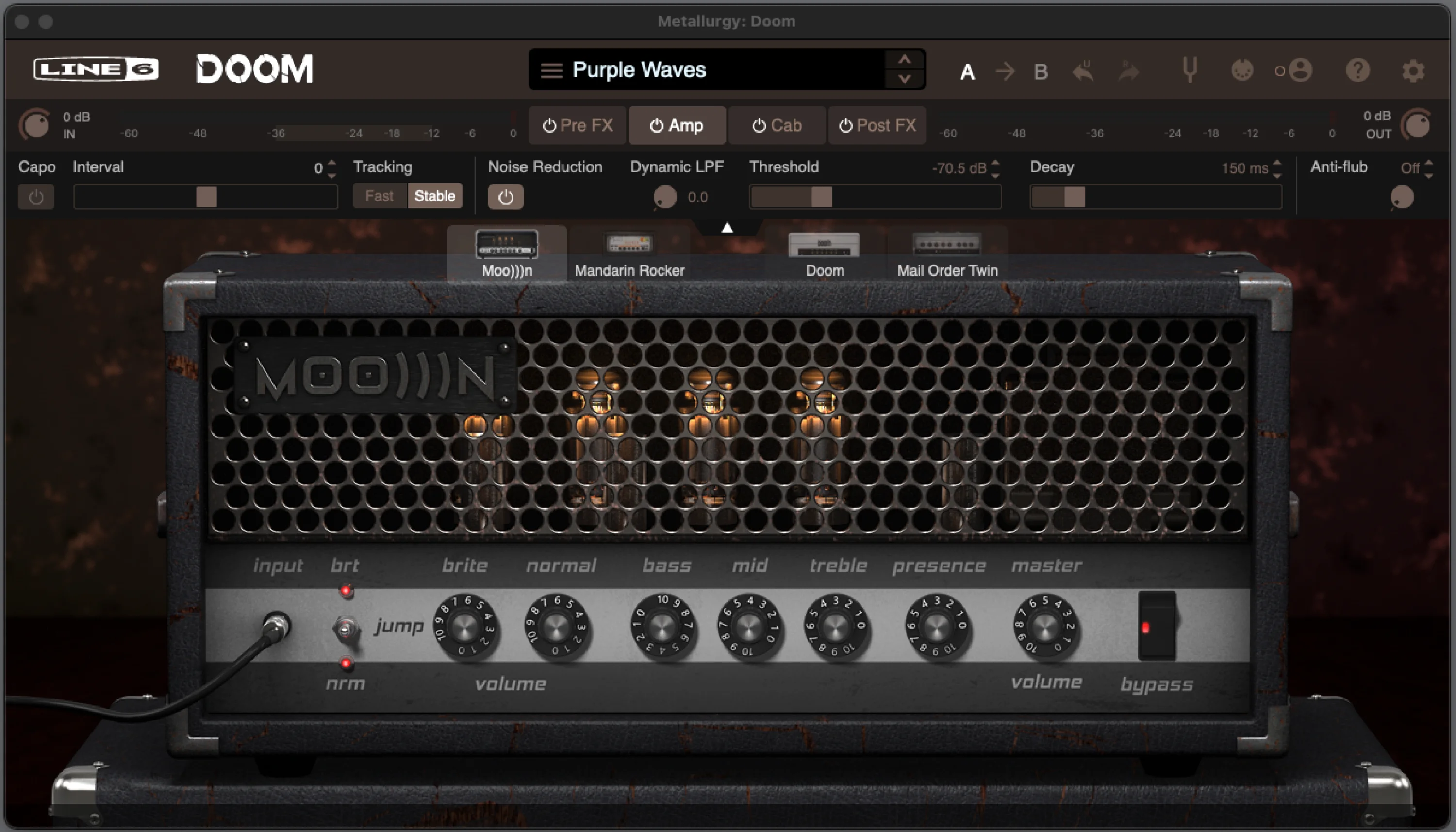 Line 6 Metallurgy：Doom 放大器与效果器合集插件