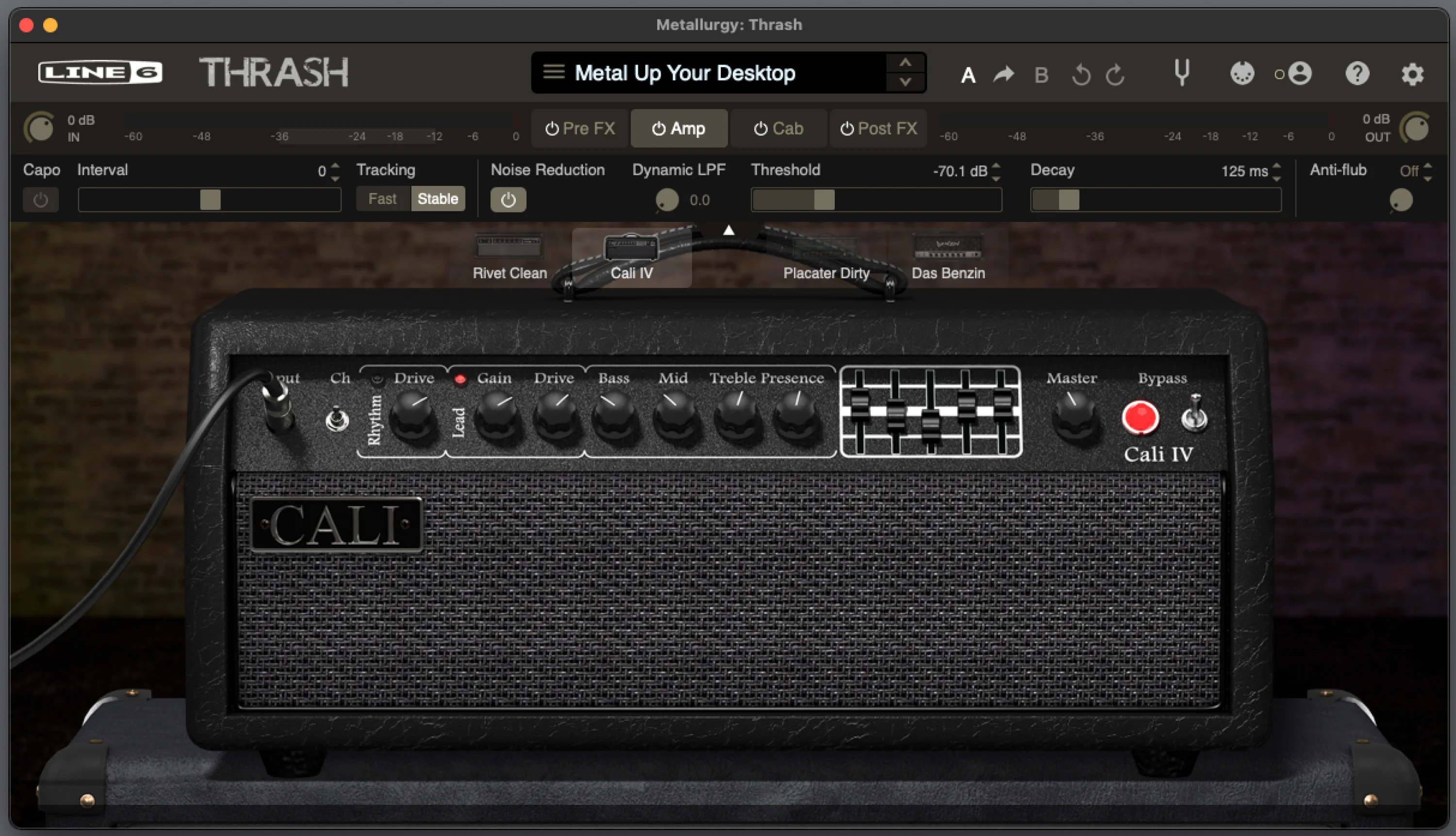 Line 6 Metallurgy：Thrash 放大器与效果器合集插件