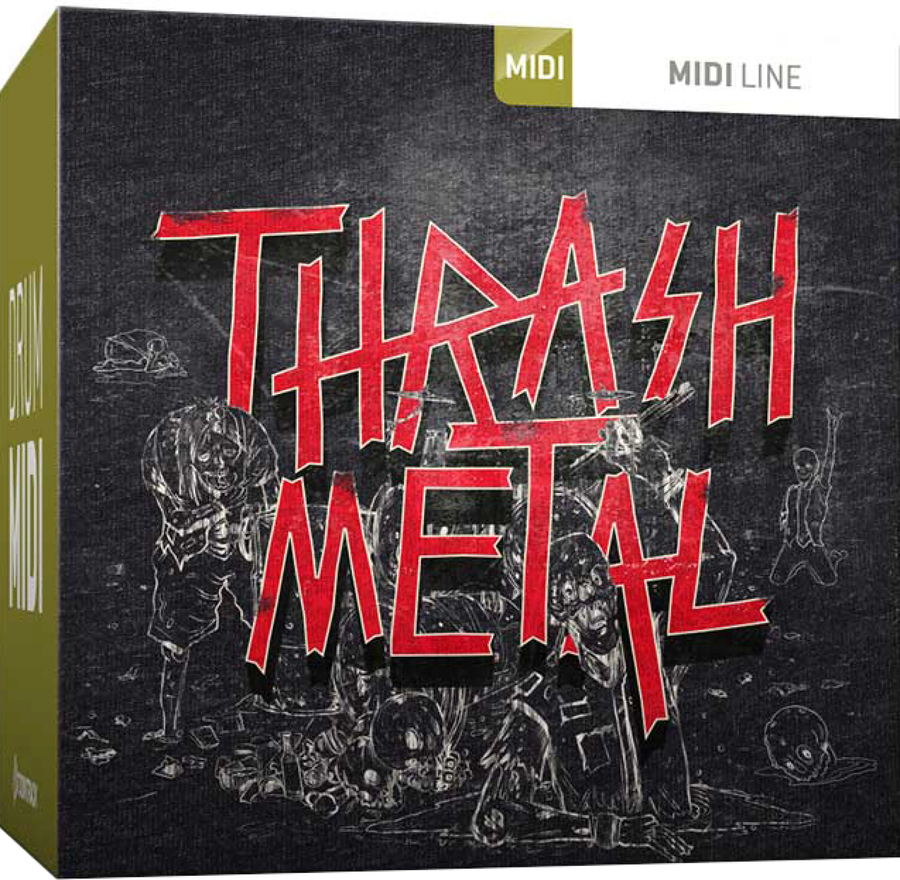 Toontrack 鞭挞金属鼓组 MIDI 包