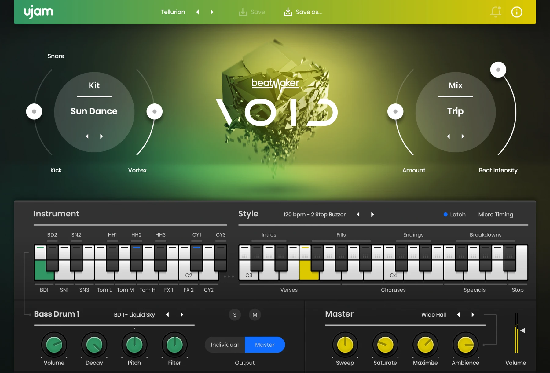 UJAM Beatmaker Void 鼓打贝斯虚拟鼓机