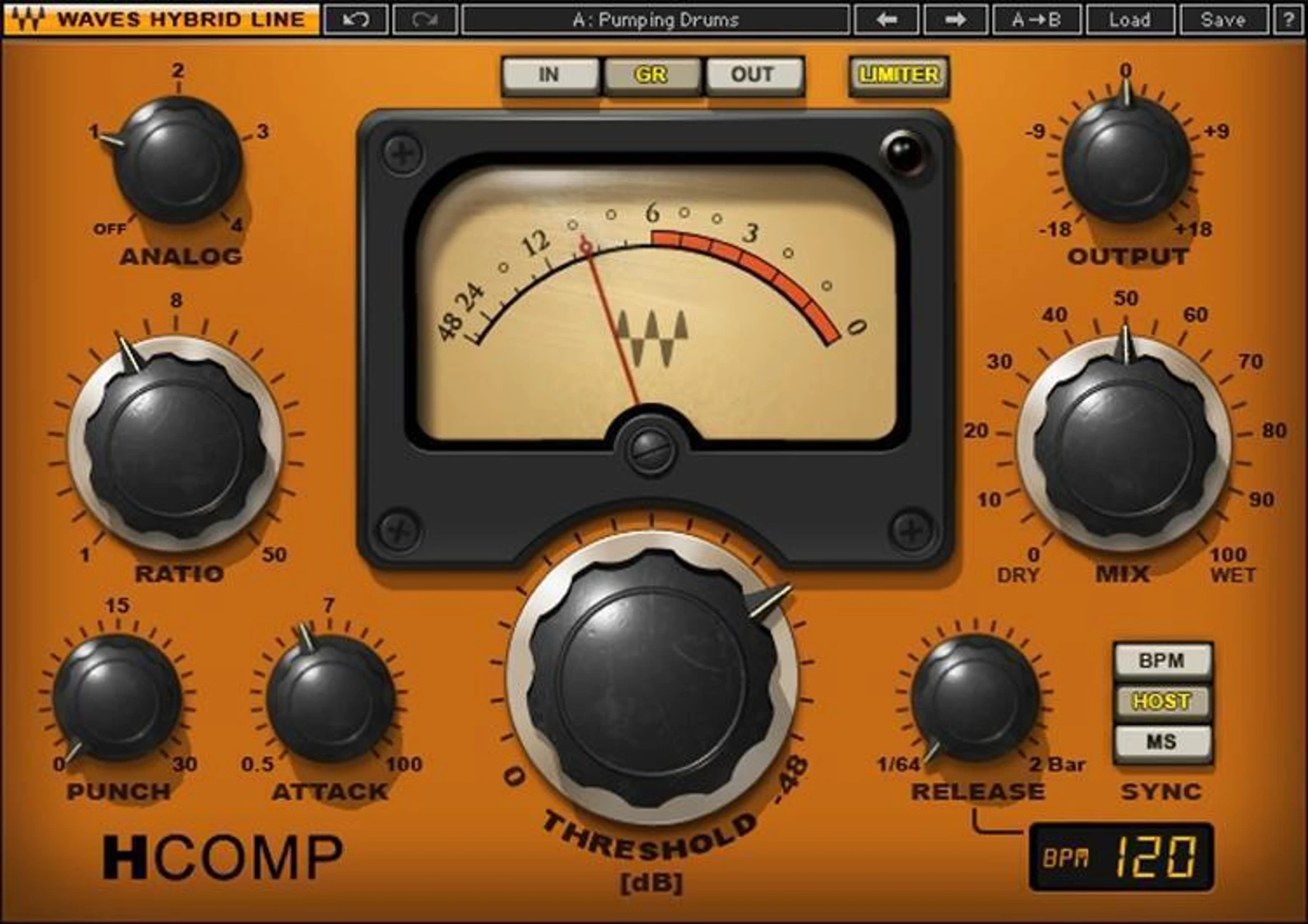 Waves H-Comp 混合压缩器插件