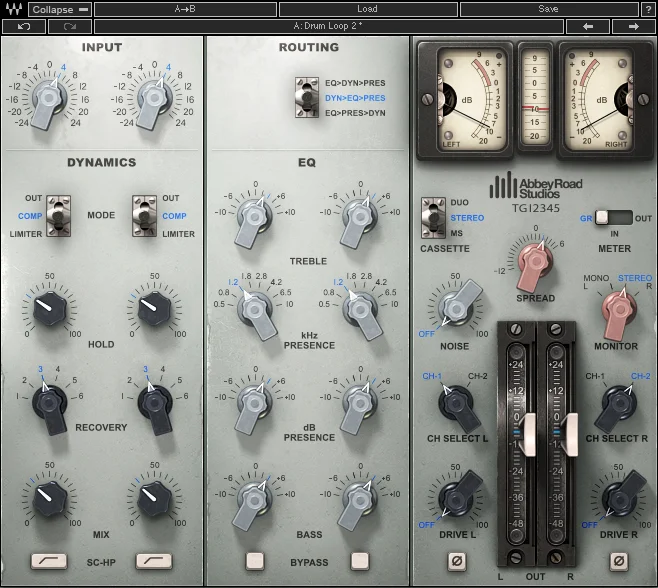 Waves Abbey Road EMI TG12345 通道条插件