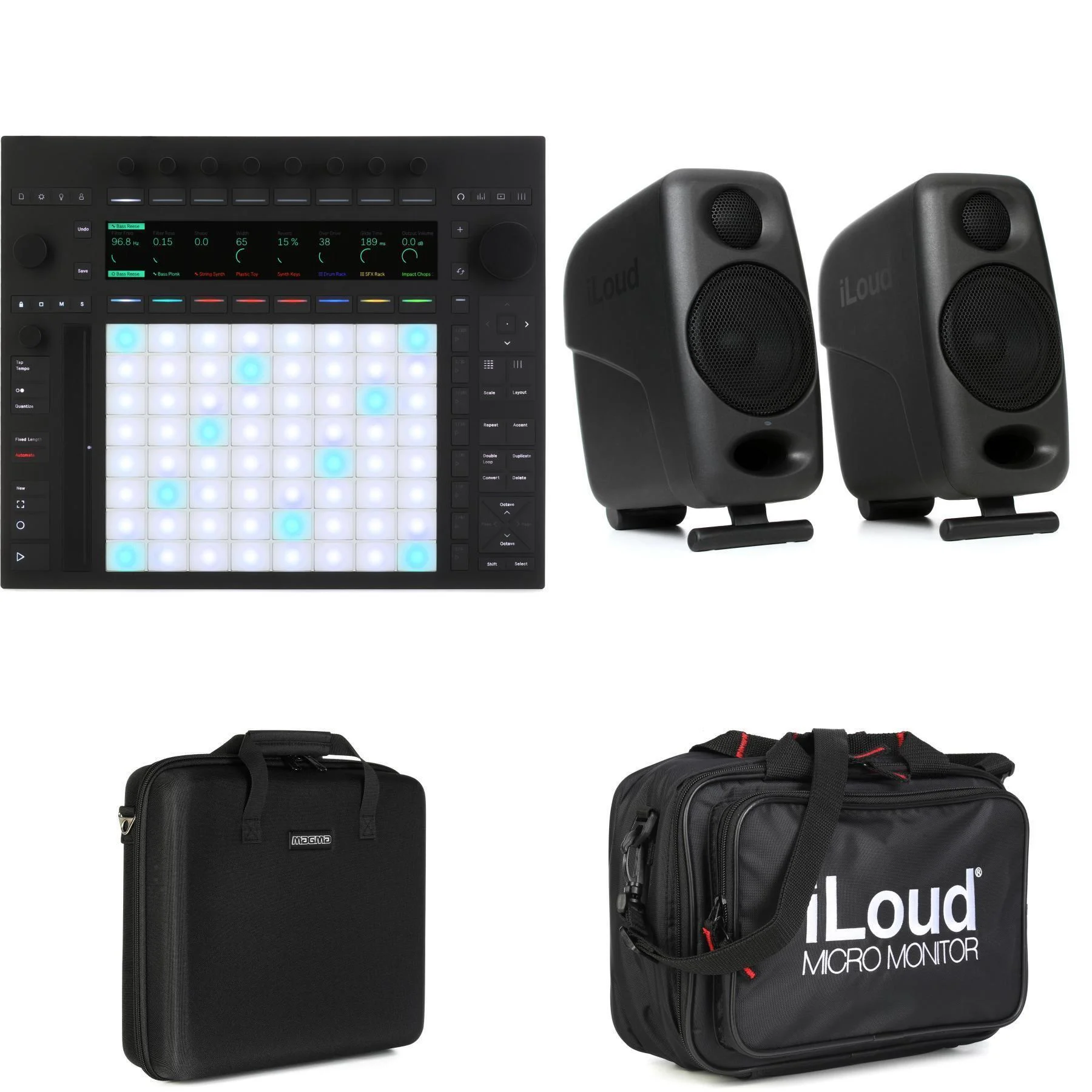 Ableton Push 3 独立版与 iLoud Micro 监听音箱一对套装 - Live 12 Suite 版