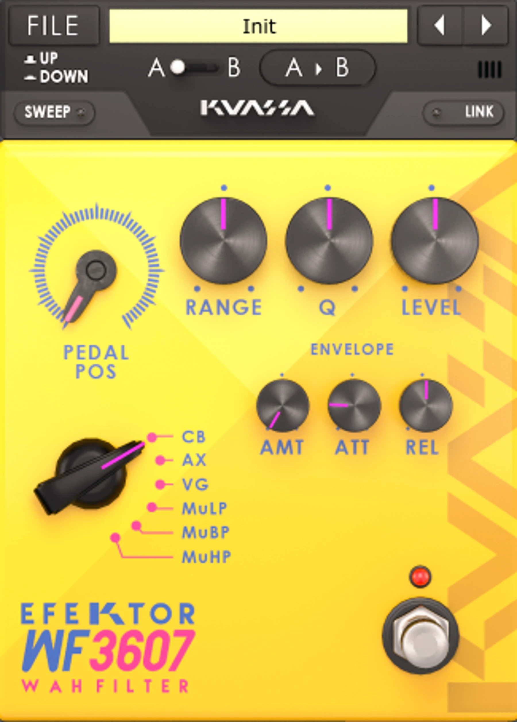 Kuassa Efektor WF3607 哇音滤波器插件