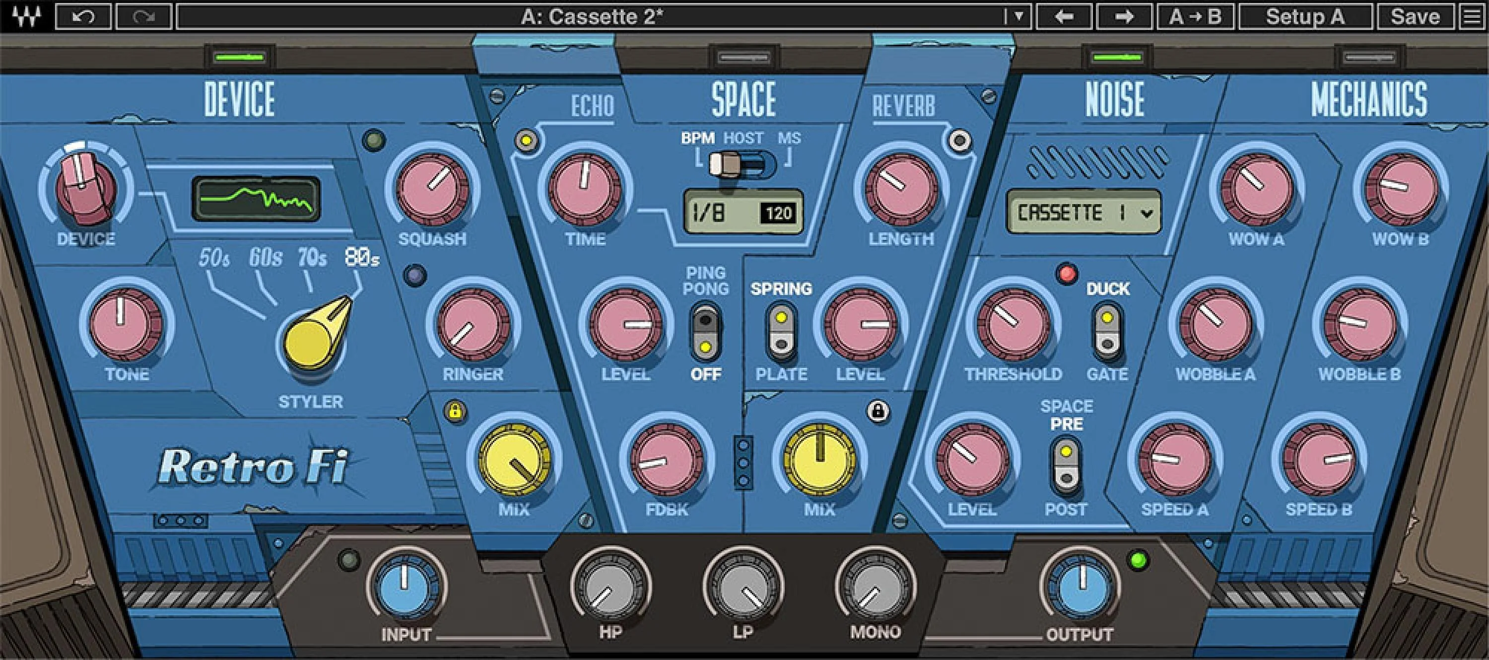 Waves Retro Fi 低保真效果链插件