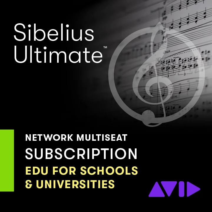 Avid Sibelius Ultimate 团队版 1 年订阅续期许可（每席位）