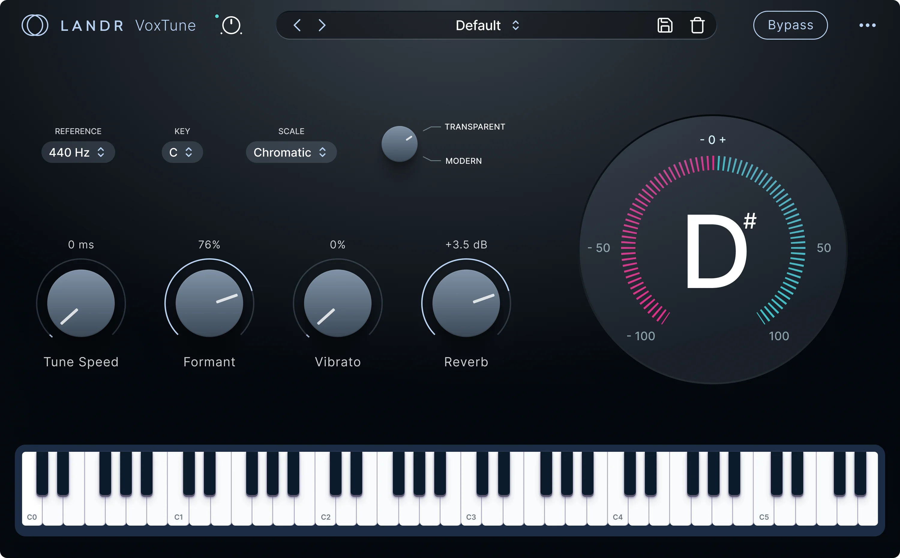 LANDR VoxTune 音高校正插件