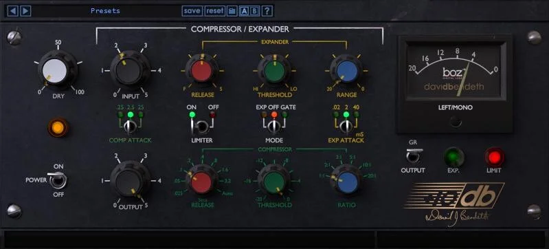 Boz Digital Labs David Bendeth's +10db 压缩器插件