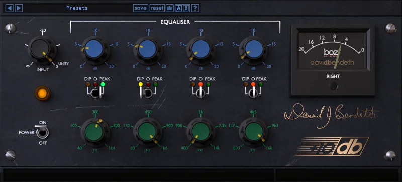 Boz Digital Labs David Bendeth's +10db 均衡器插件