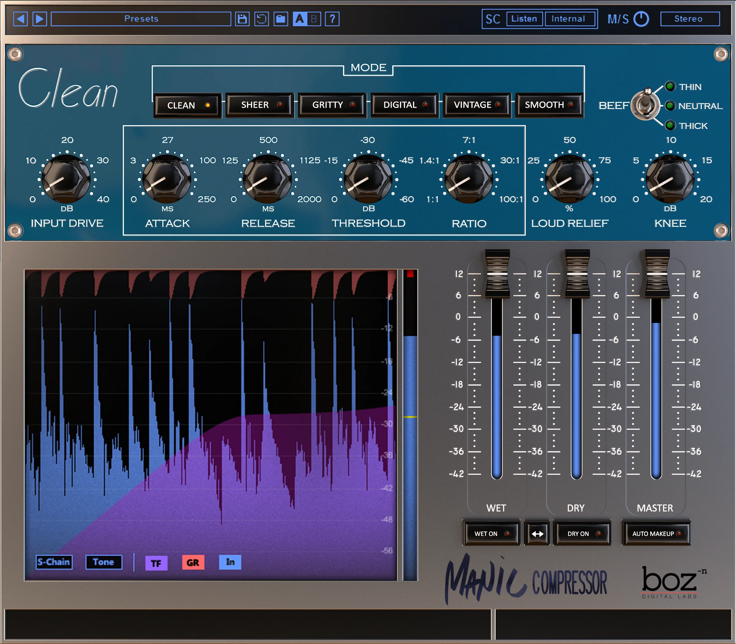 Boz Digital Labs Manic Compressor 压缩器插件