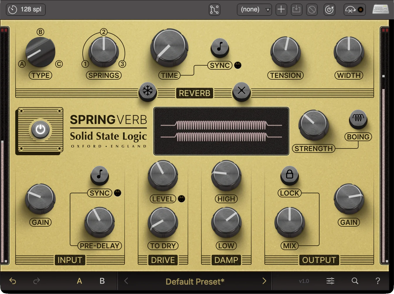 Solid State Logic Springverb 插件