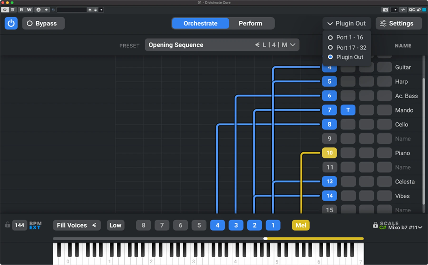 Nextmidi Divisimate Core 实时配器插件