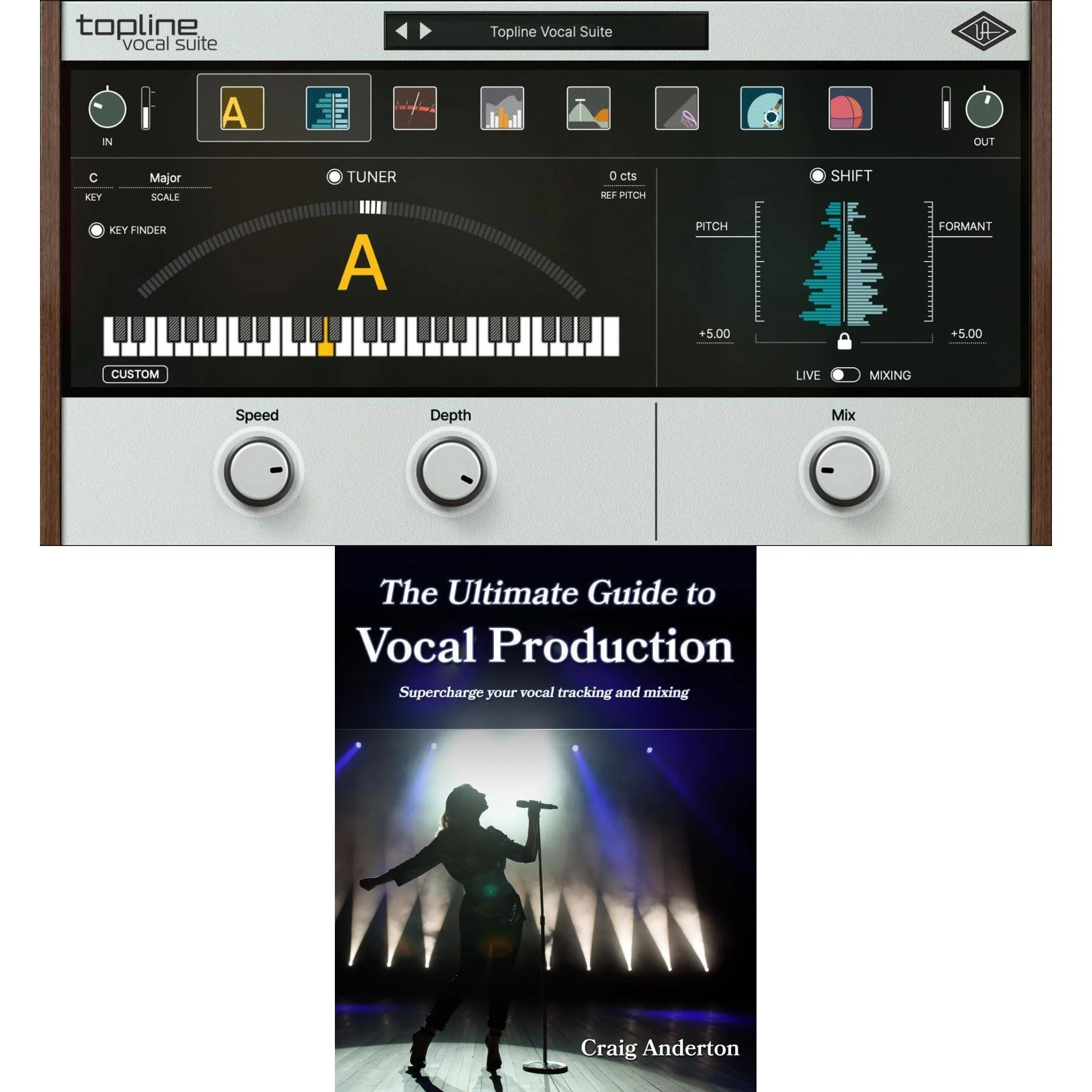 Universal Audio Topline Vocal Suite UAD 插件，附赠《人声制作终极指南》电子书