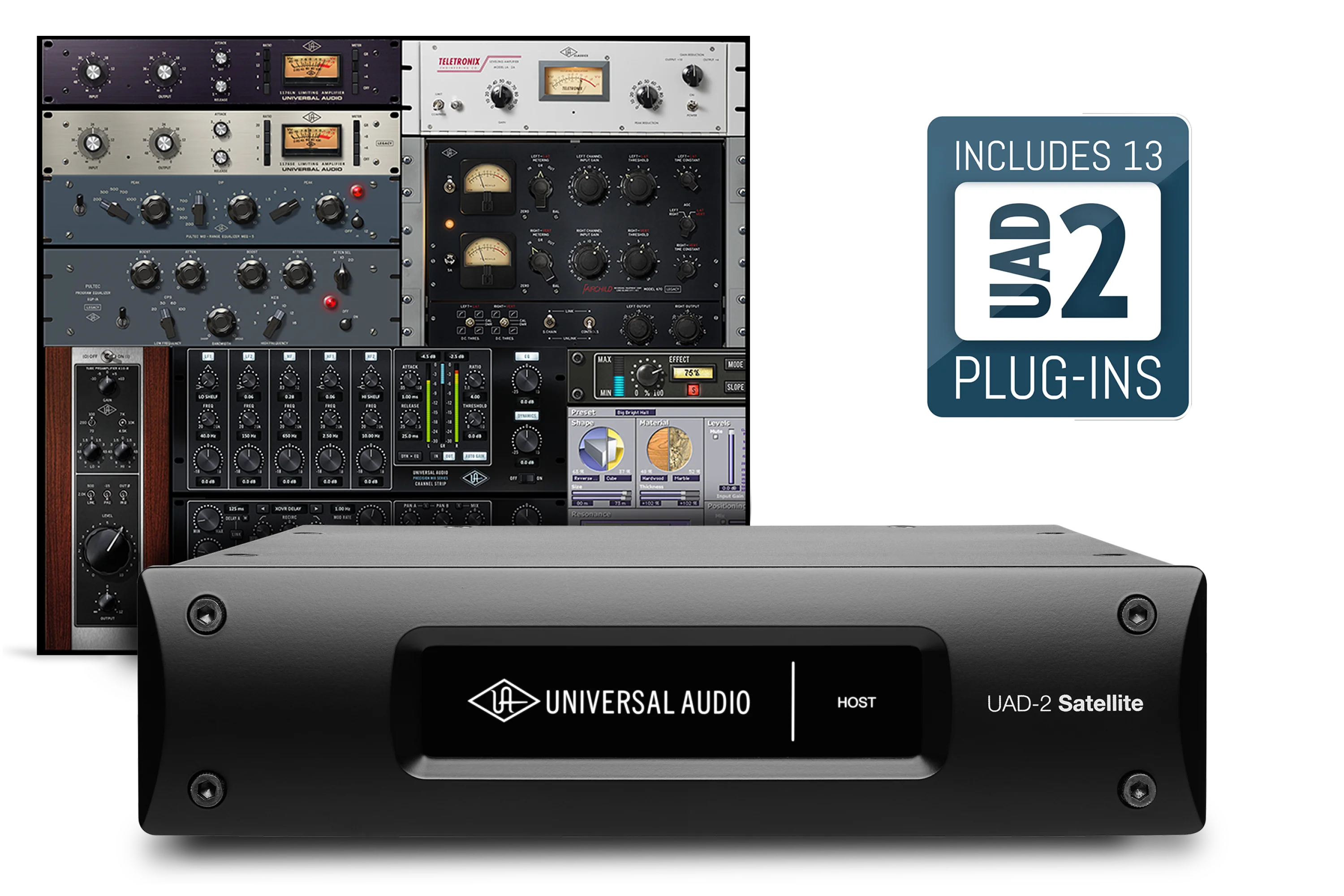 Universal Audio UAD-2 Satellite Thunderbolt QUAD Custom 认证开箱产品