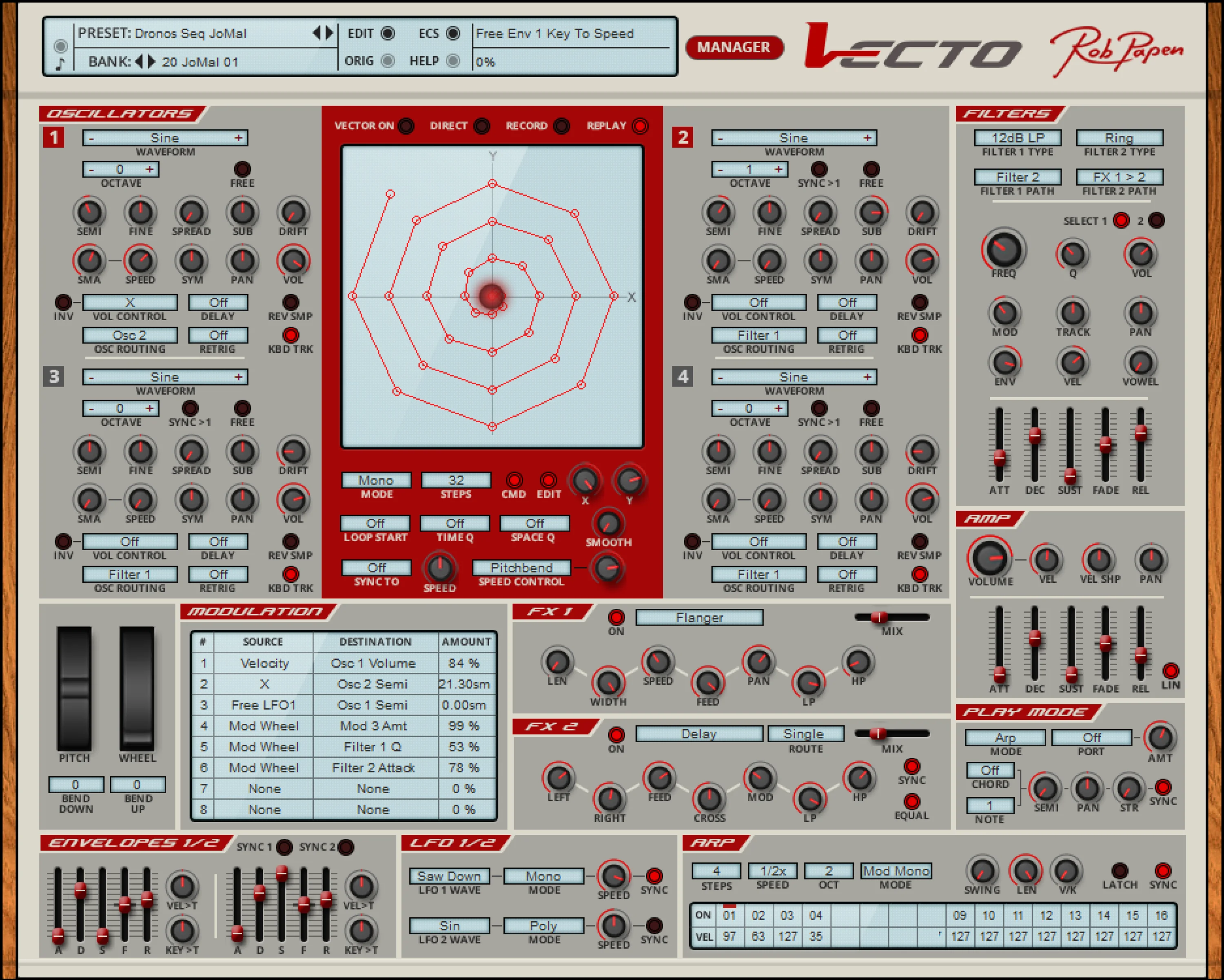 Rob Papen Vecto 矢量合成器虚拟乐器