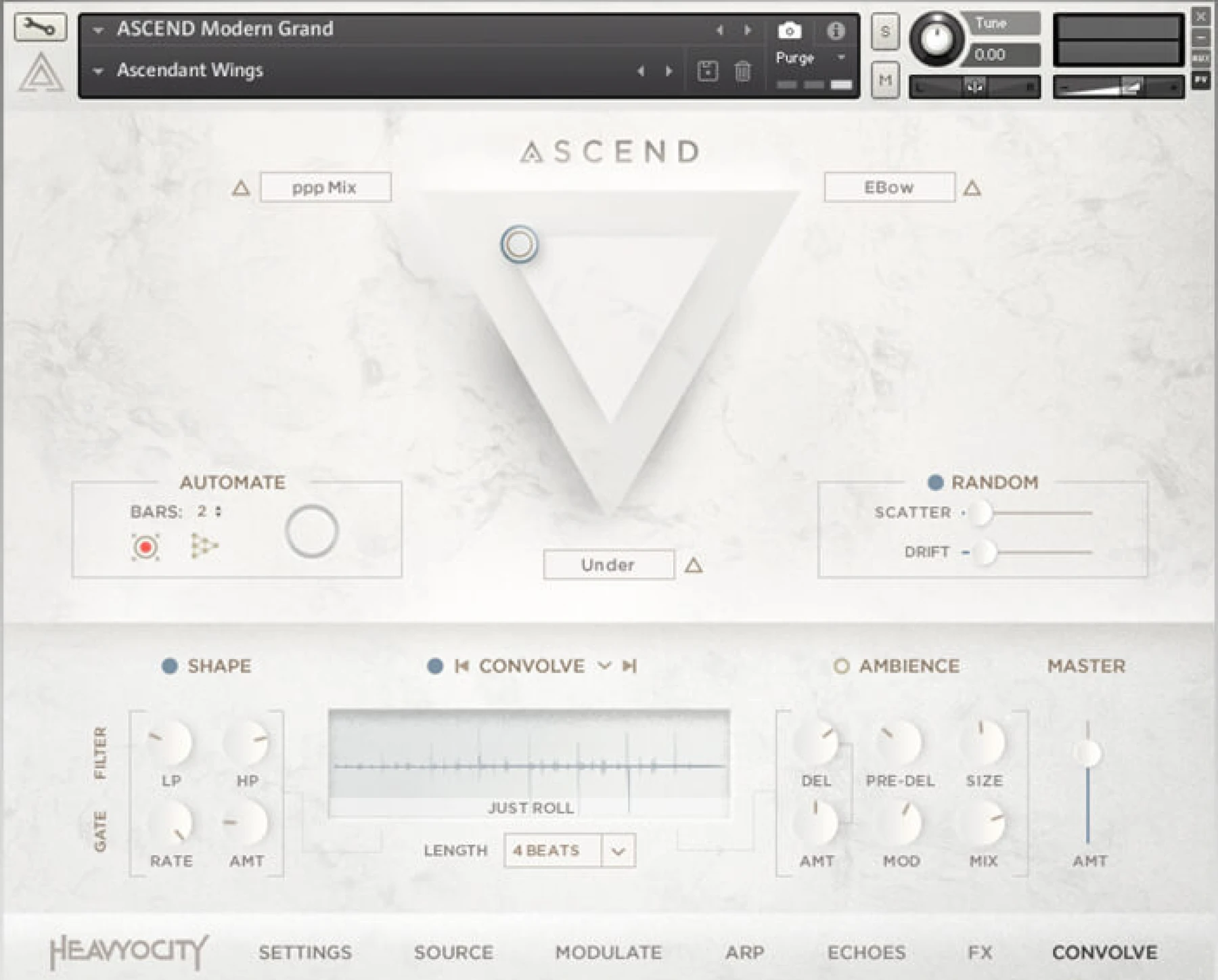 Heavyocity Ascend: 现代大钢琴
