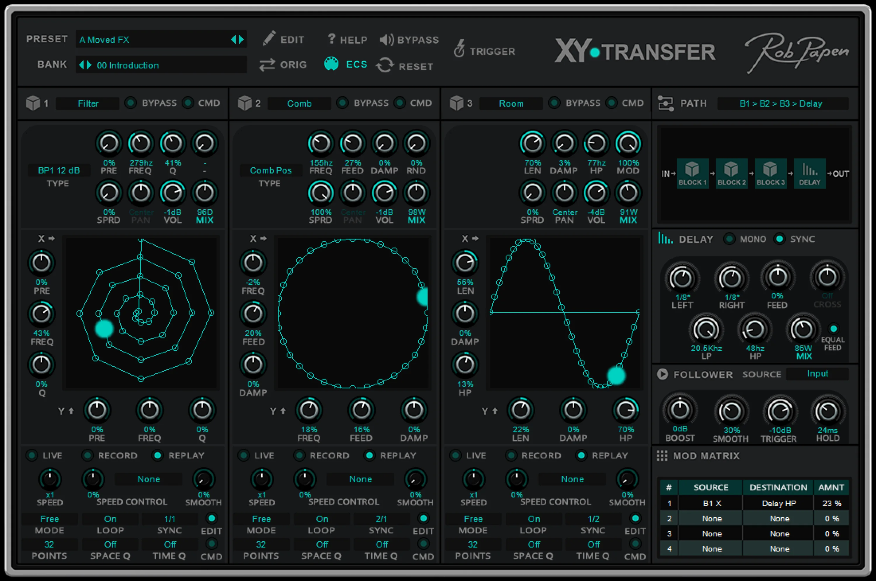 Rob Papen XY-Transfer XY 效果插件