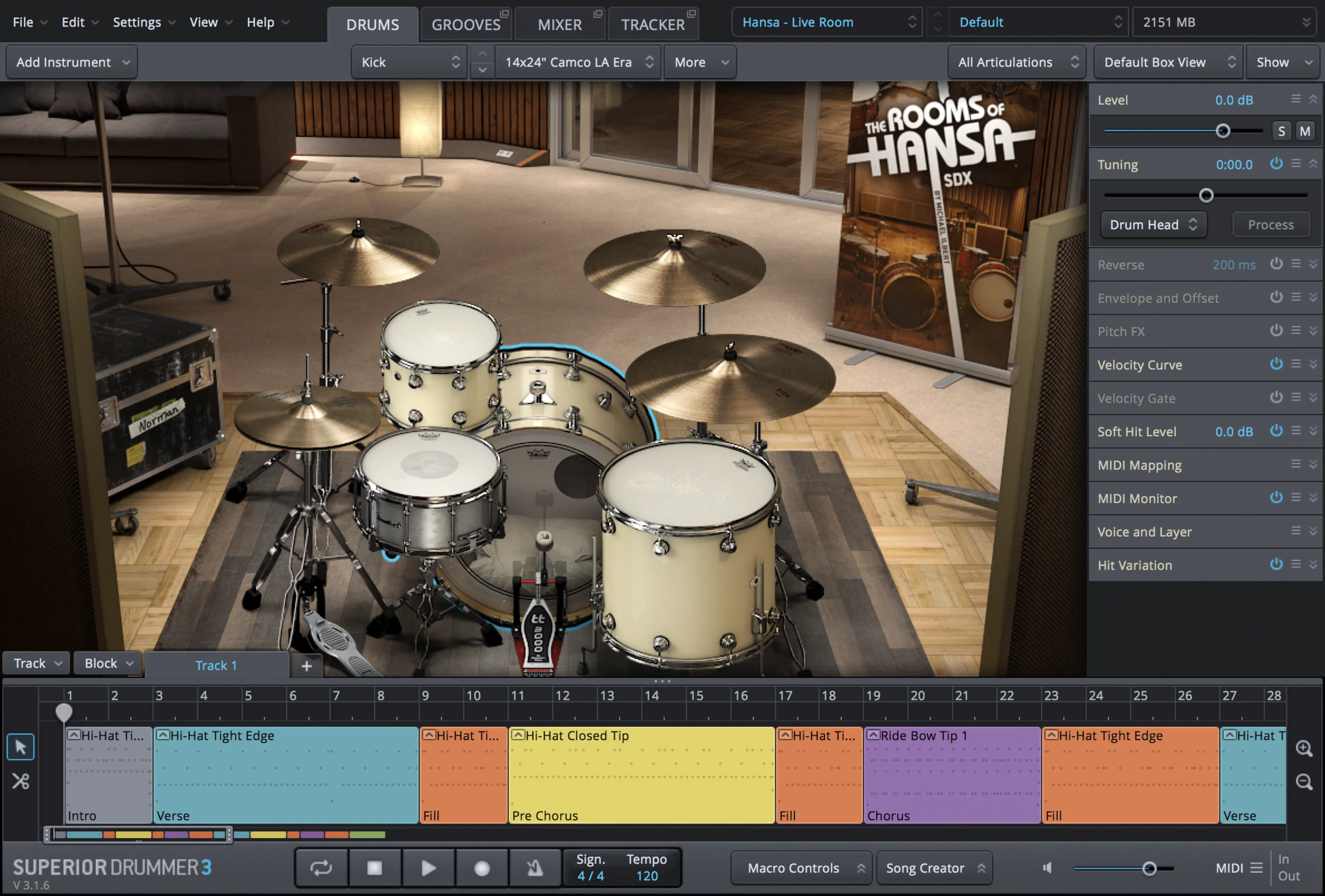 Toontrack 汉萨录音室房间 SDX 音色扩展包