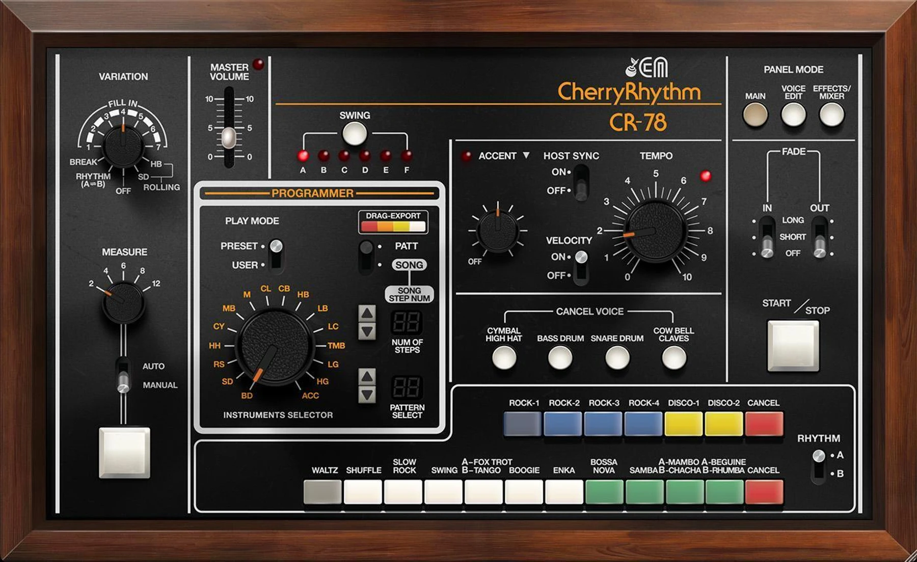 Cherry Audio CR-78 鼓机软件