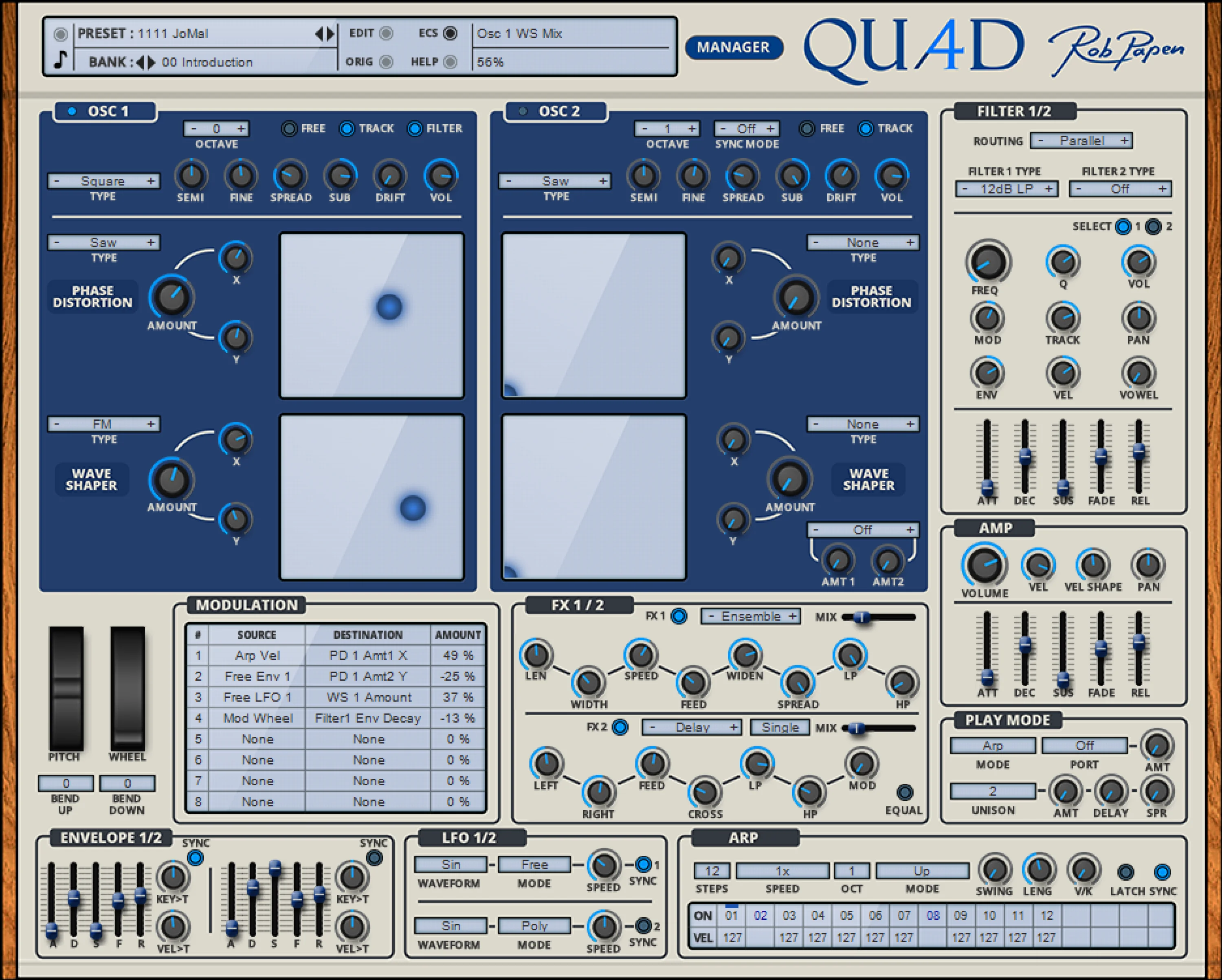 Rob Papen Quad 软件合成器