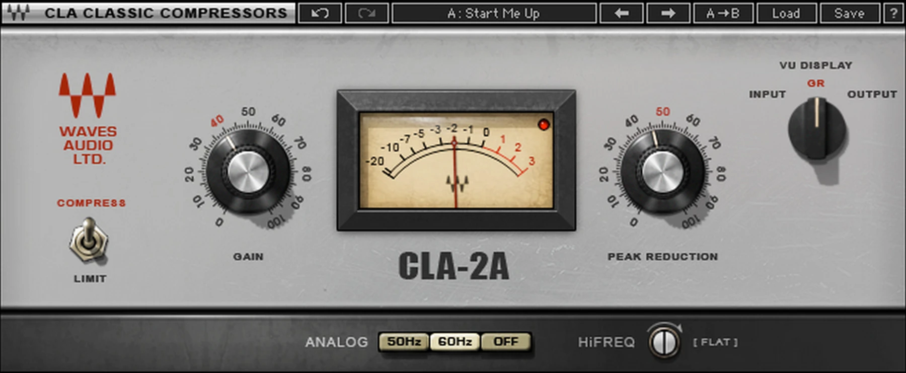 Waves CLA-2A 建模压缩器插件